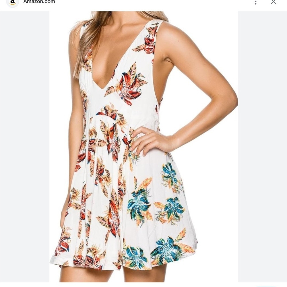 Free People Multicolor Floral Mini Dress